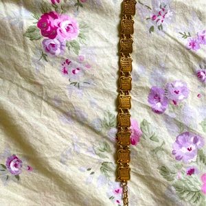 Gold 10 commandments bracelet